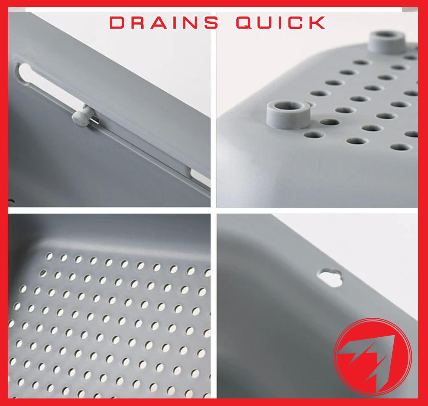 Adjustable Over the Sink Strainer Colander Basket Set with Bowl - Versatile Kitchen Tool for Washing and Draining